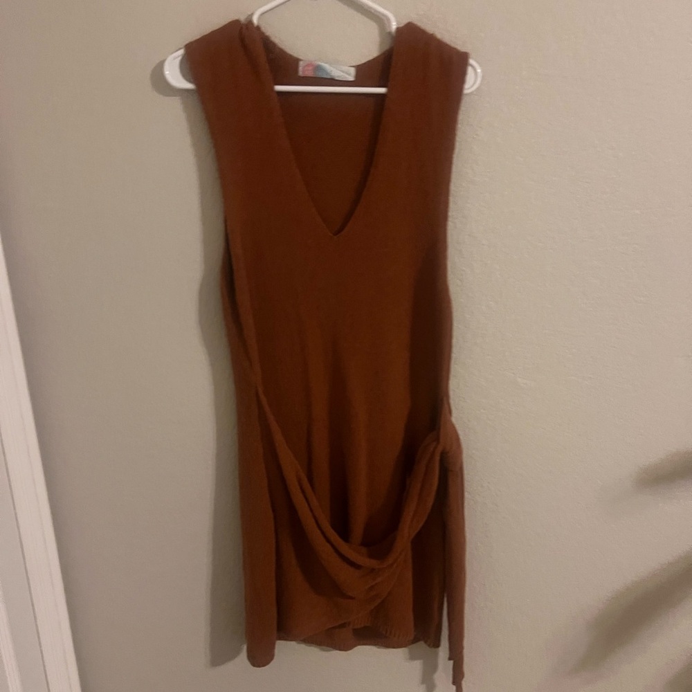 Free People Beach Brown Sleeveless Knit Dress